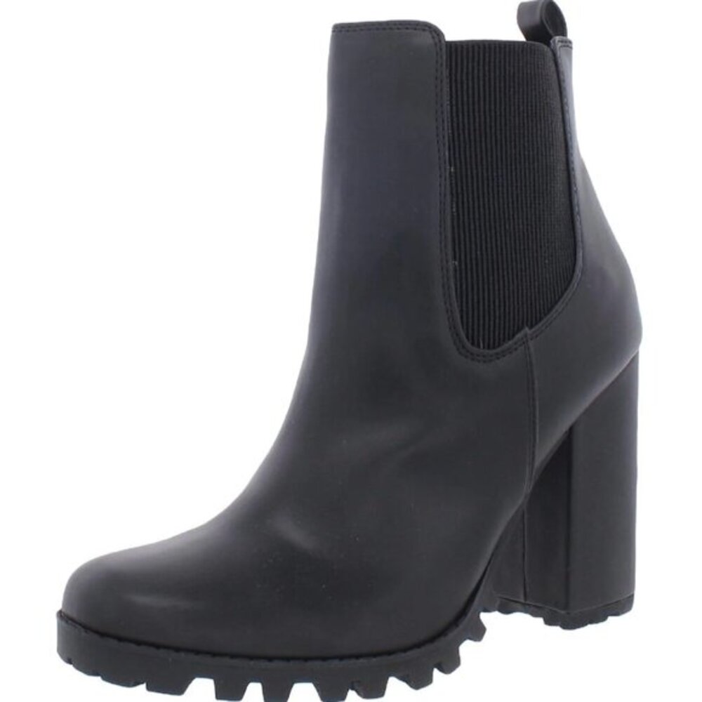 STEVE MADDEN Acquire Faux Ankle Chelsea Black Boots Womens Size 5 Retail: $99
